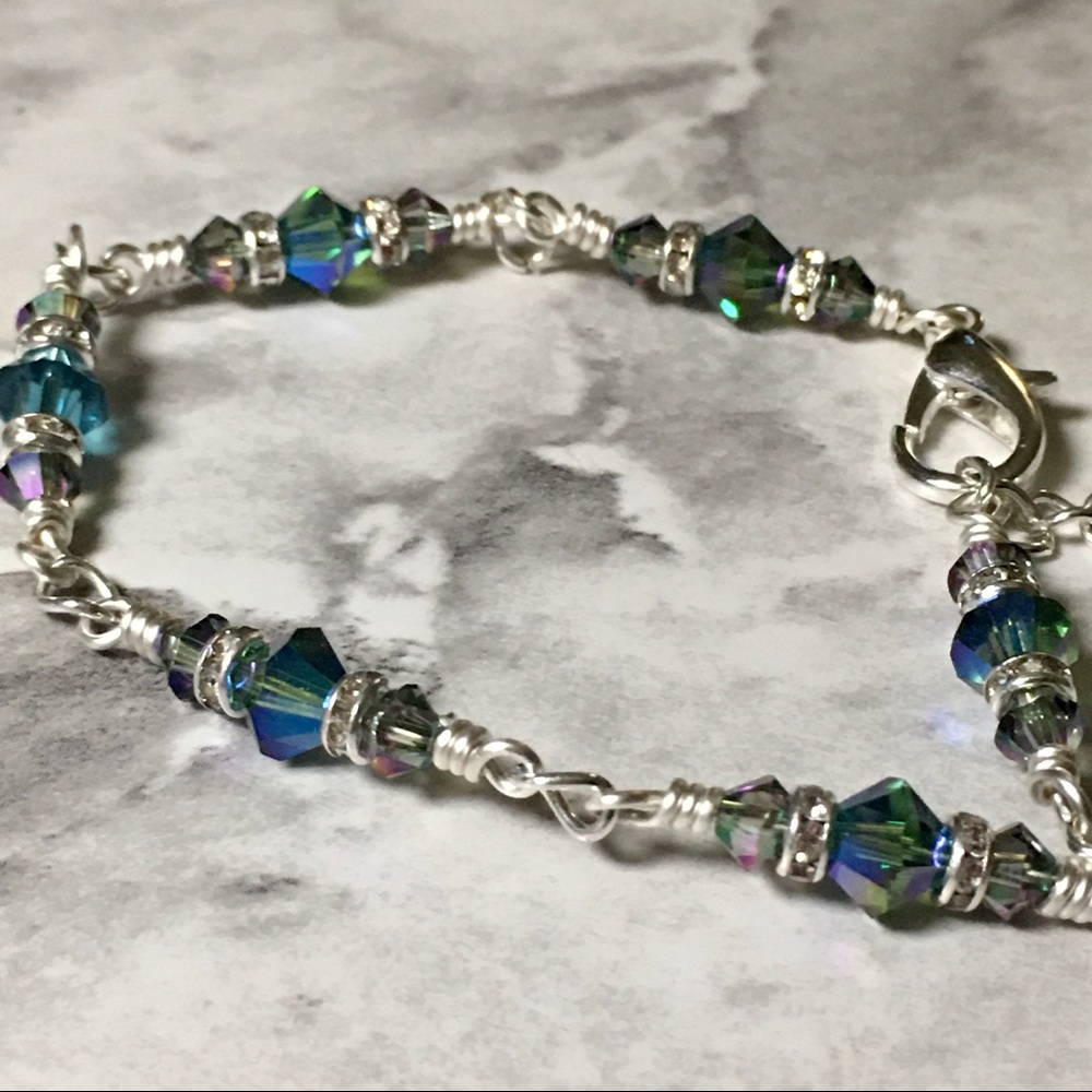 Green tourmaline bracelet